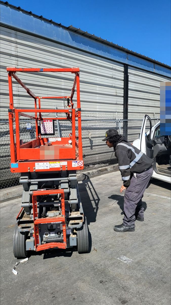 Technician on a fleet job